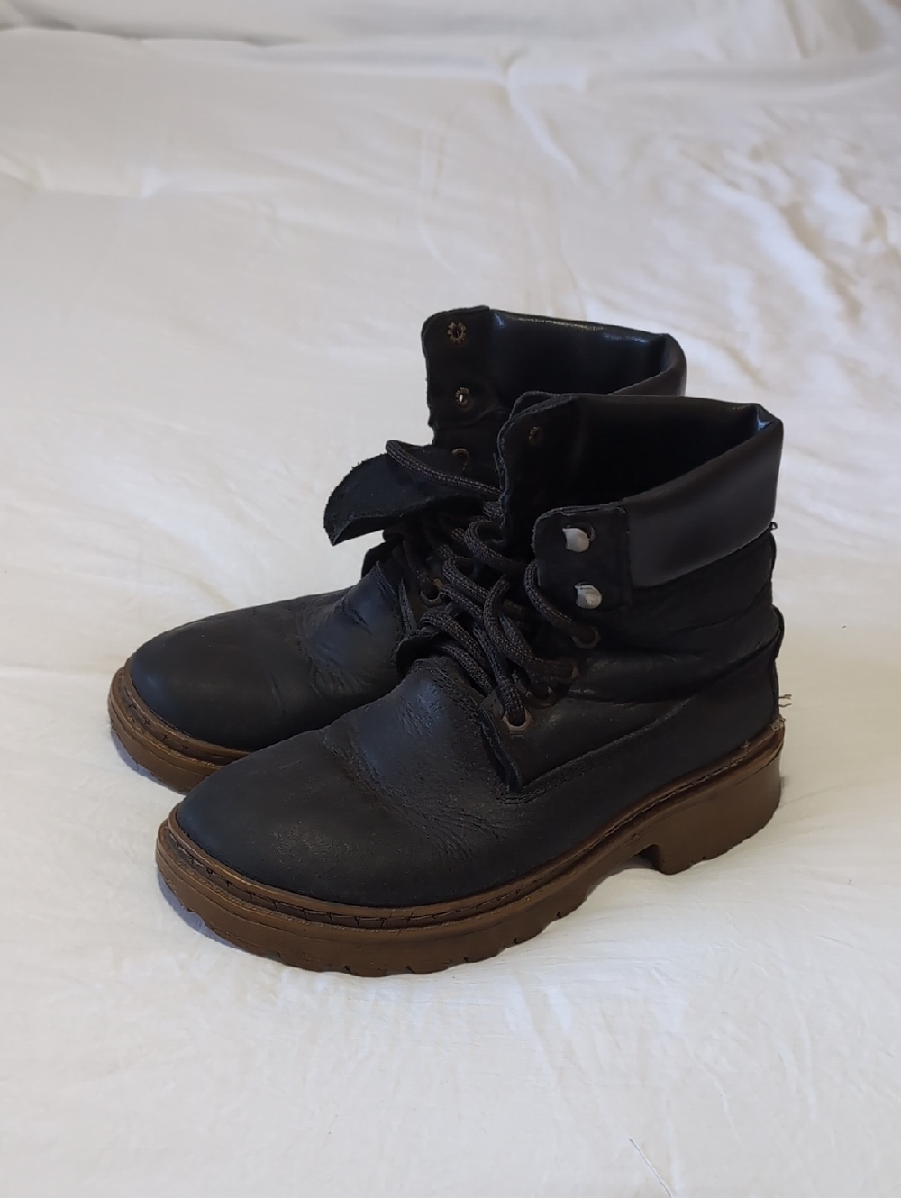 Timberland Black Leather 'Doc Marten' Boots